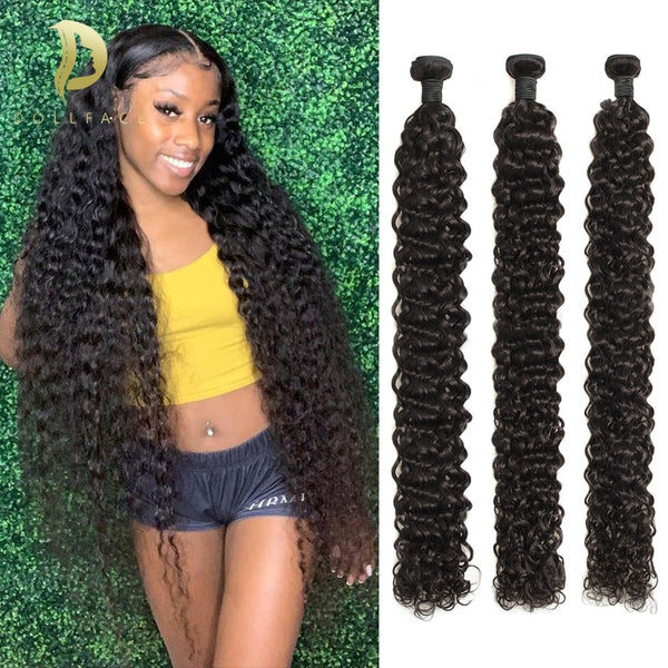 FYNHA Brazilian Water Wave Remy Human Hair Bundles