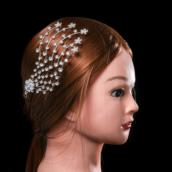 Aousix Retro Baroque Crystal Bridal Hair Accessory