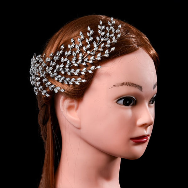 Aousix Retro Baroque Crystal Bridal Hair Accessory