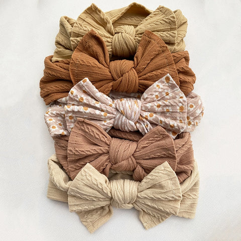 5Pcs/Lot Baby Cable Knit Headbands