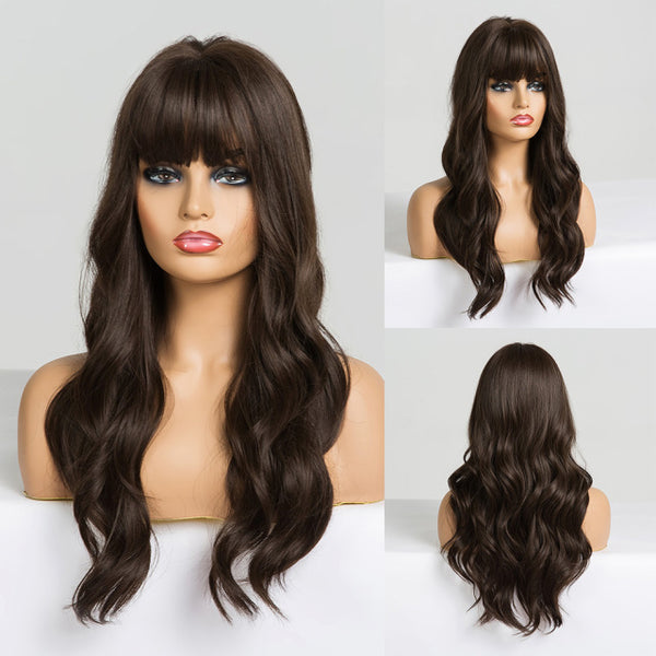 GEMMA Synthetic Heat Resistant Wig with Bangs