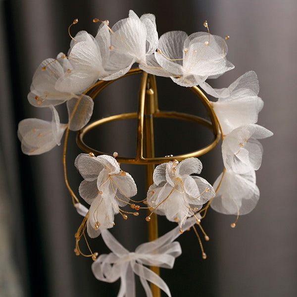 Foreversweet Beautiful Silk Yarn Flower Wedding Hair Accessory