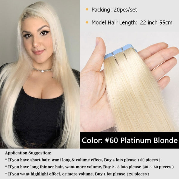 Mrs Hair Tape In Non Remy Human Hair Extensions
