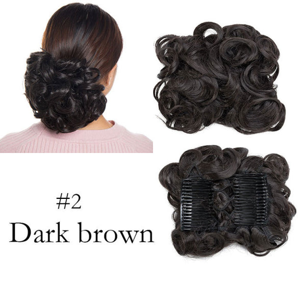 S-noilite Synthetic Large Comb Clip In Curly Hair Extension