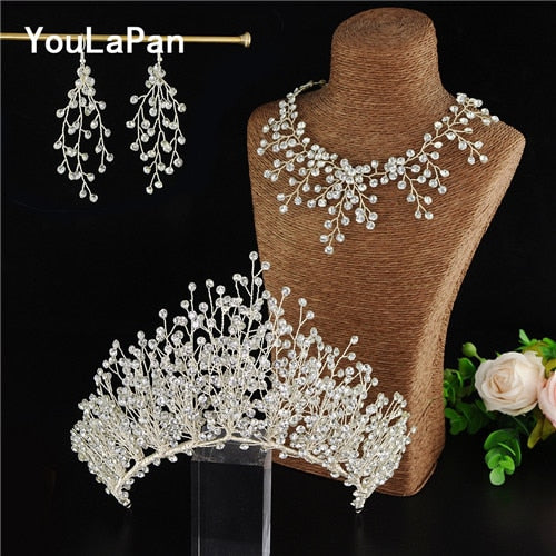 YouLaPan Bridal Crown Tiara